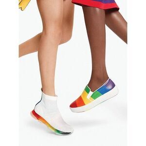 New Michael Kors Knit Sock Rainbow Sneakers Size US 9.5 Y-AUNT049